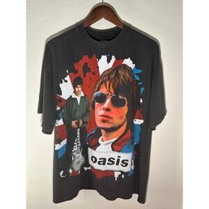 Oasis World Tour Mexican Vintage Reprint Single Stitch T-shirt Resurreccion Tag